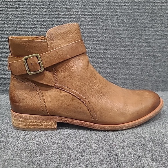 Kork Ease Korks Boots Women's 9 Leather Buckle Bootie Brown  Boho Chic - Picture 5 of 11